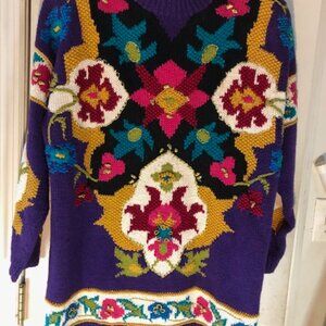 Jennifer Reed Long Sleeve Sweater in size 2X, crafted from a cotton blend